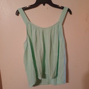 Summer Breezy Gauze Top BLUE and LIGHT GREEN